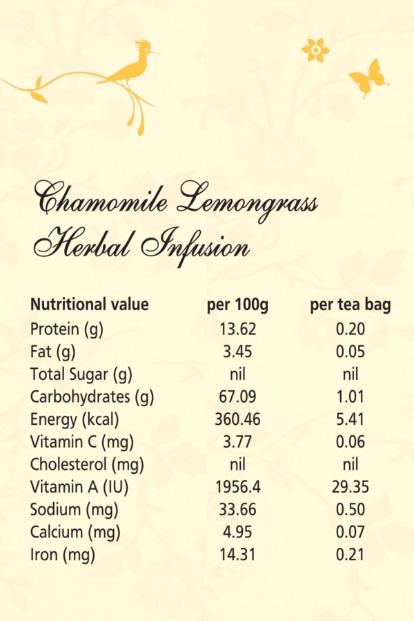 Chamomile Lemongrass Herbal Infusion - Image 4
